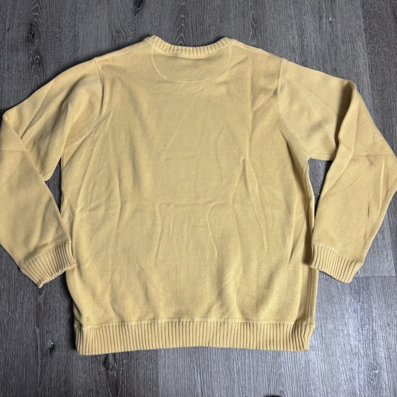 Eddie Bauer Men's XXL Heavy Knit Cotton Crew Neck Chamois Y2K Sweater New - Picture 7 of 9